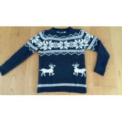 Kersttrui blauw