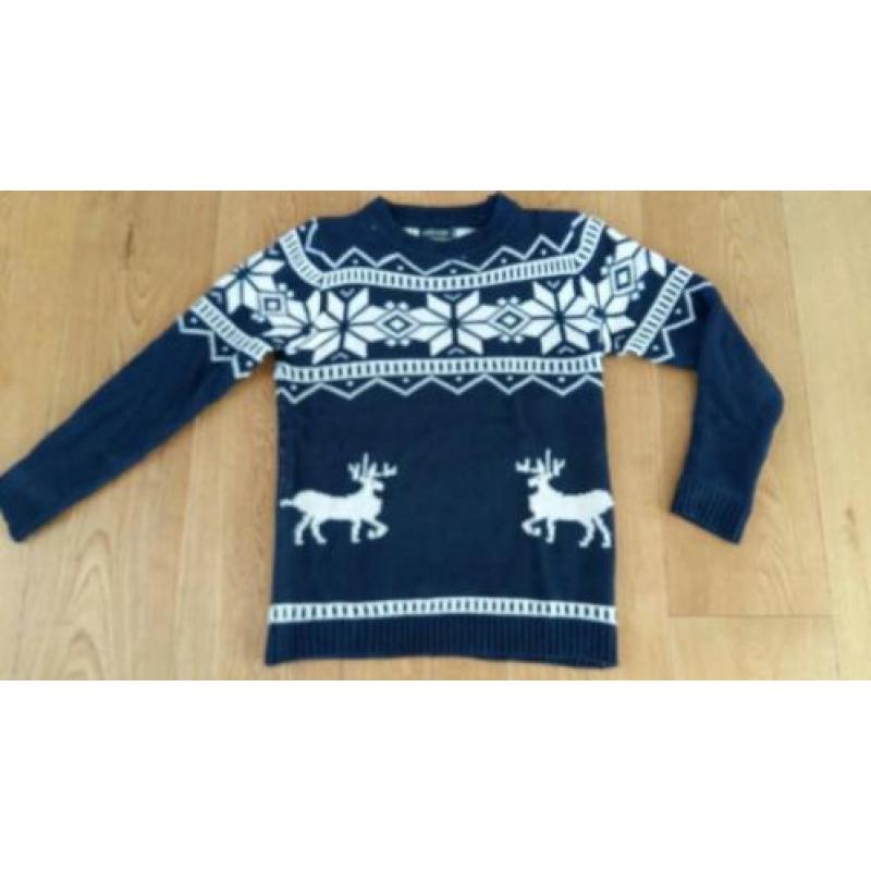 Kersttrui blauw