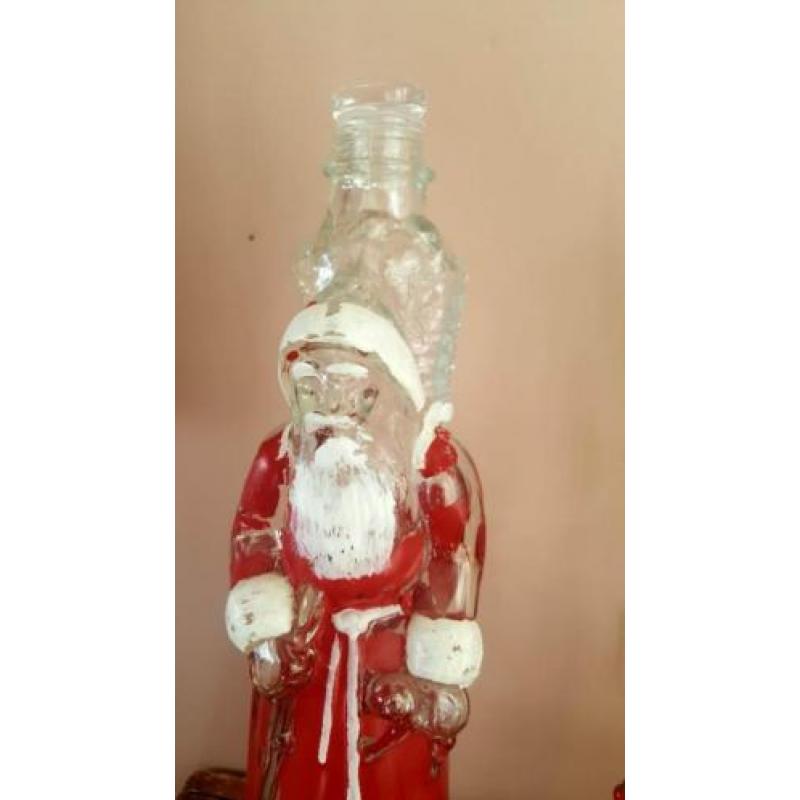Antieke kerstman van glas