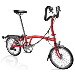 Brompton P/6/R 6 versn. rood + zwart