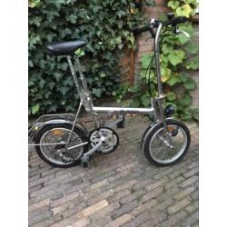 Zeer nette di blasi RvS vouwfiets met versnellingen diblasi