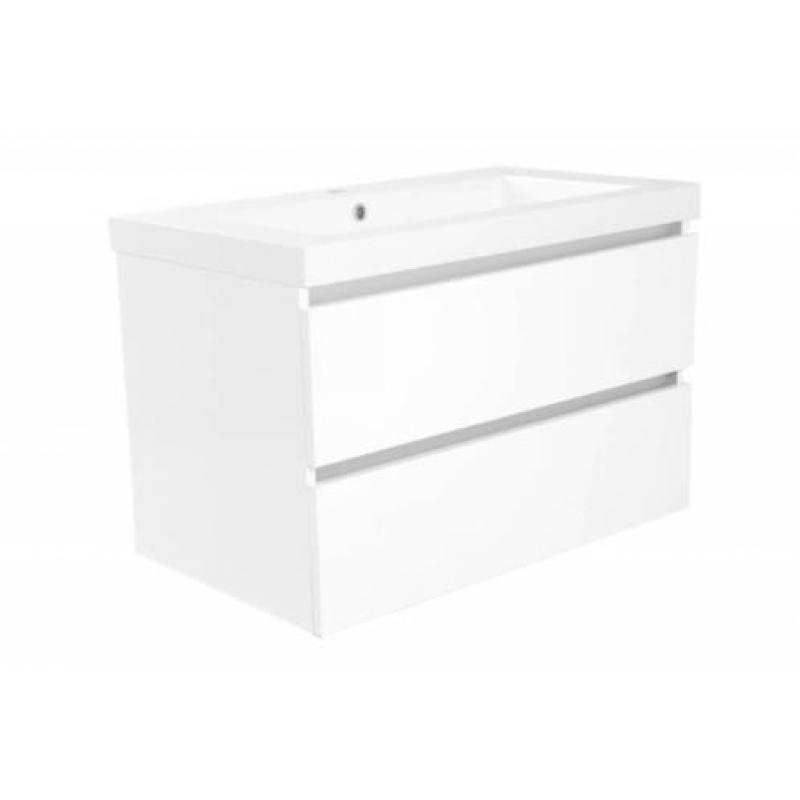 Vision losse onderkast+2 laden 80x47 wit