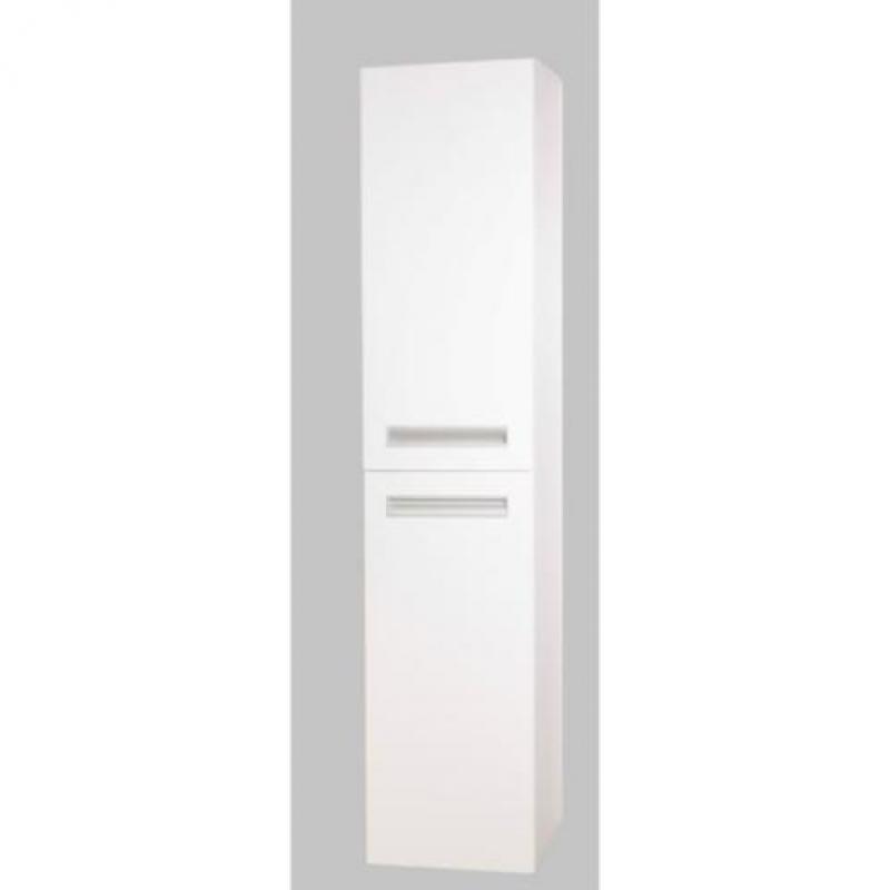 Saniclass IQ hoge kast 160cm Hooglans wit 2 deuren
