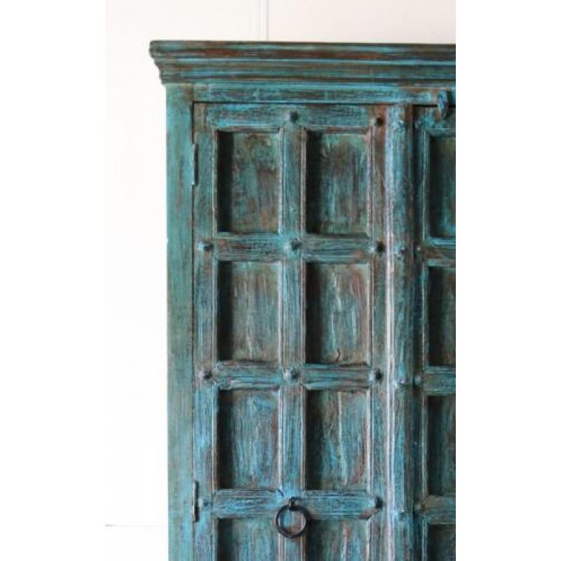 Blauw / aqua / turqoise / India / Indiase / Indische / kast