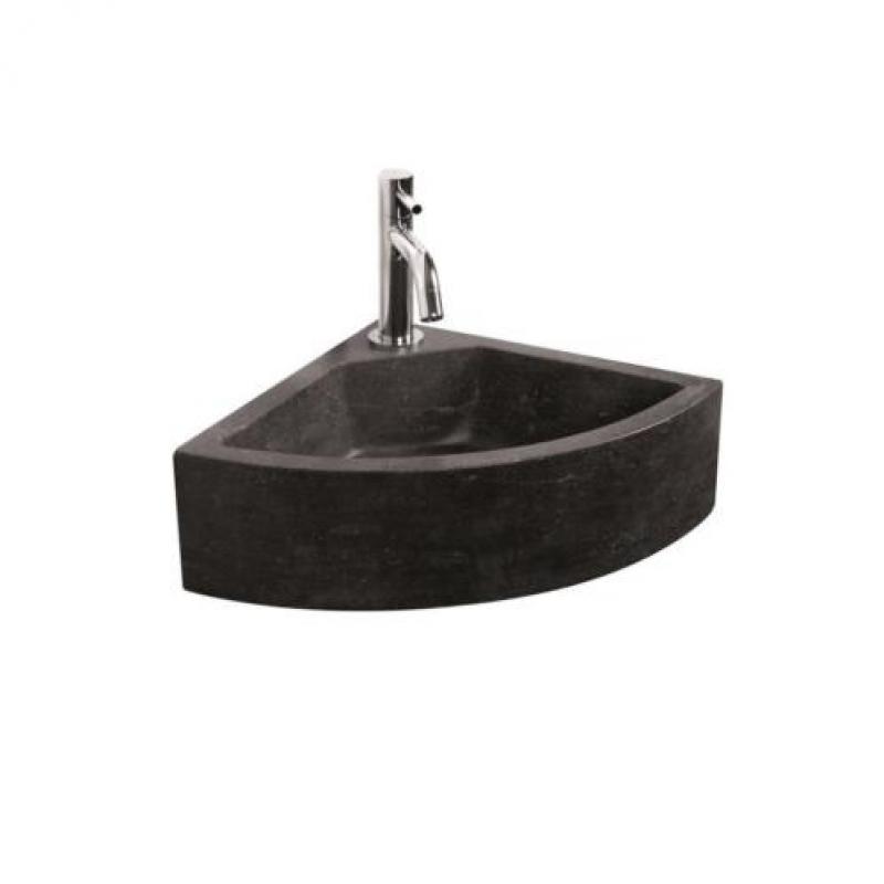 Hoek Fonteinset Natuursteen Taro 30x30x11 cm (kraangat mi...