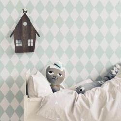 ferm living harlequin wiebertjes behang mint
