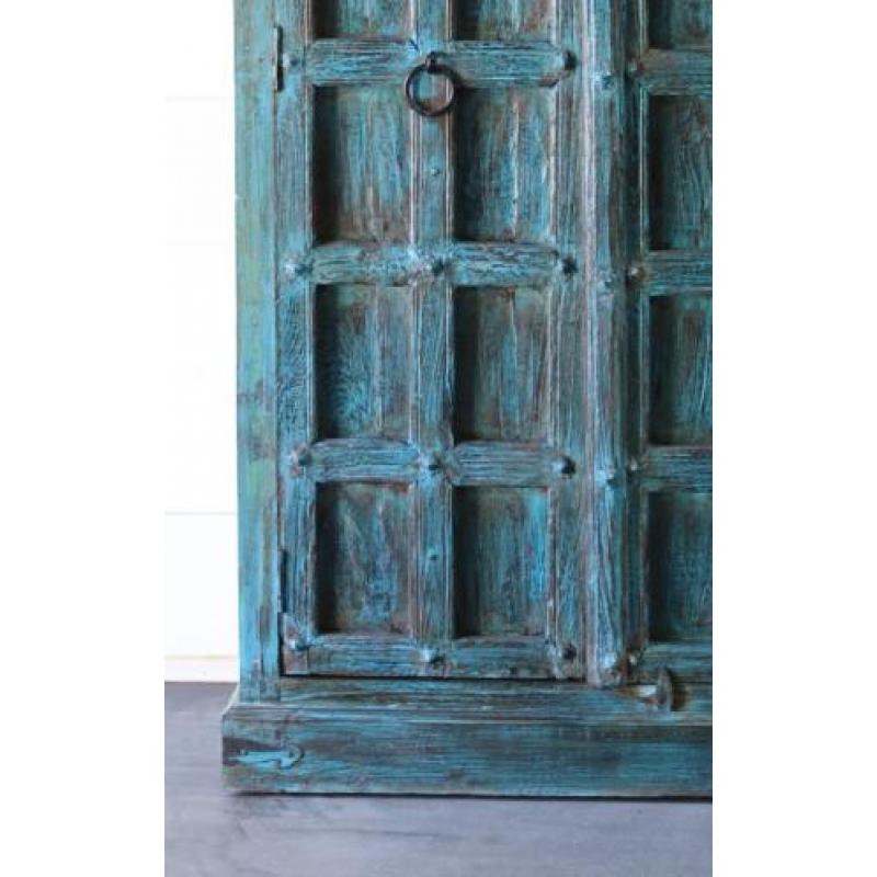 Blauw / aqua / turqoise / India / Indiase / Indische / kast