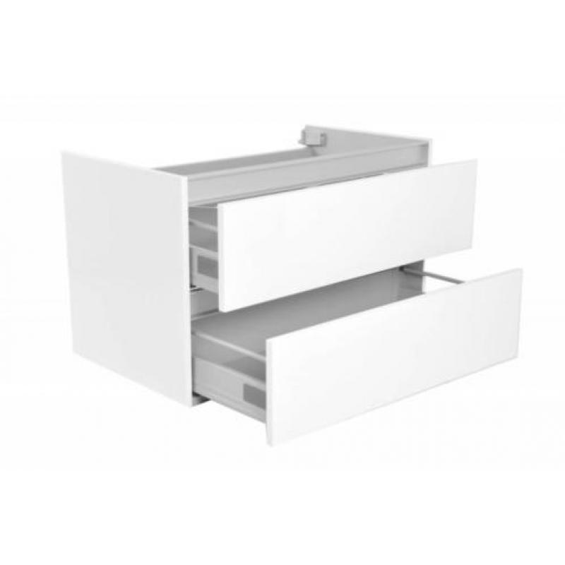 Vision losse onderkast+2 laden 80x47 wit