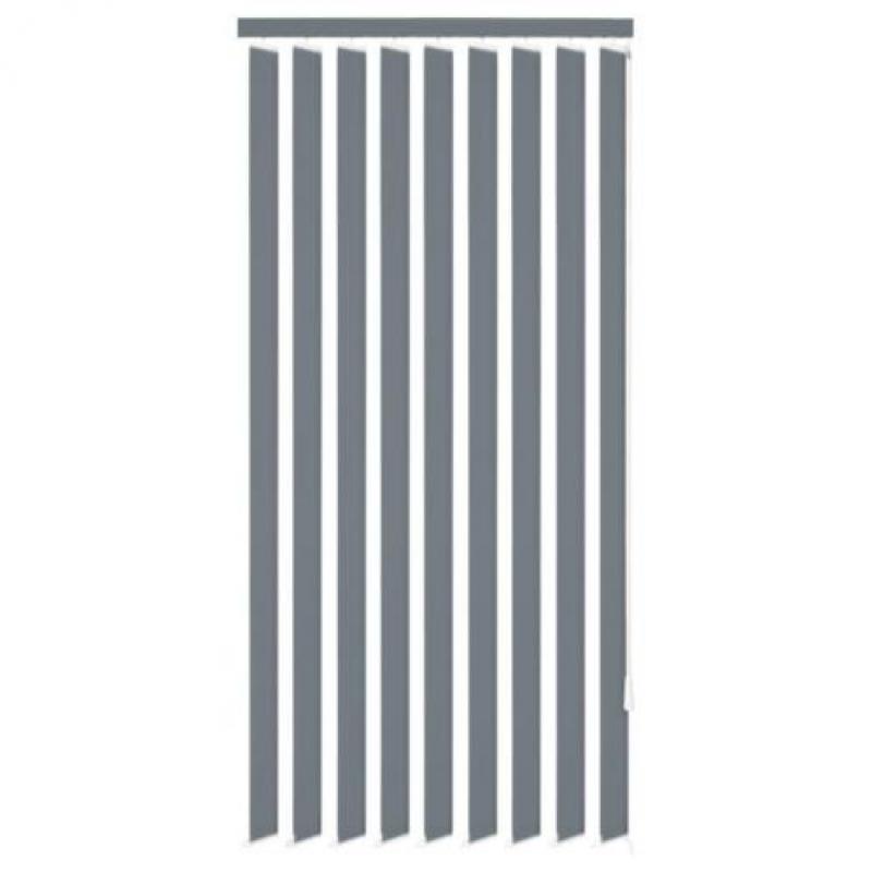 vidaXL Verticale jaloezie grijs stof 150x250 cm