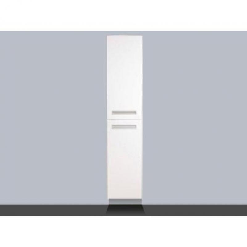 Saniclass IQ hoge kast 160cm Hooglans wit 2 deuren