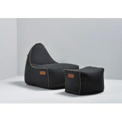 Sackit RETROit Poef Cobana Square Drum - Zwart