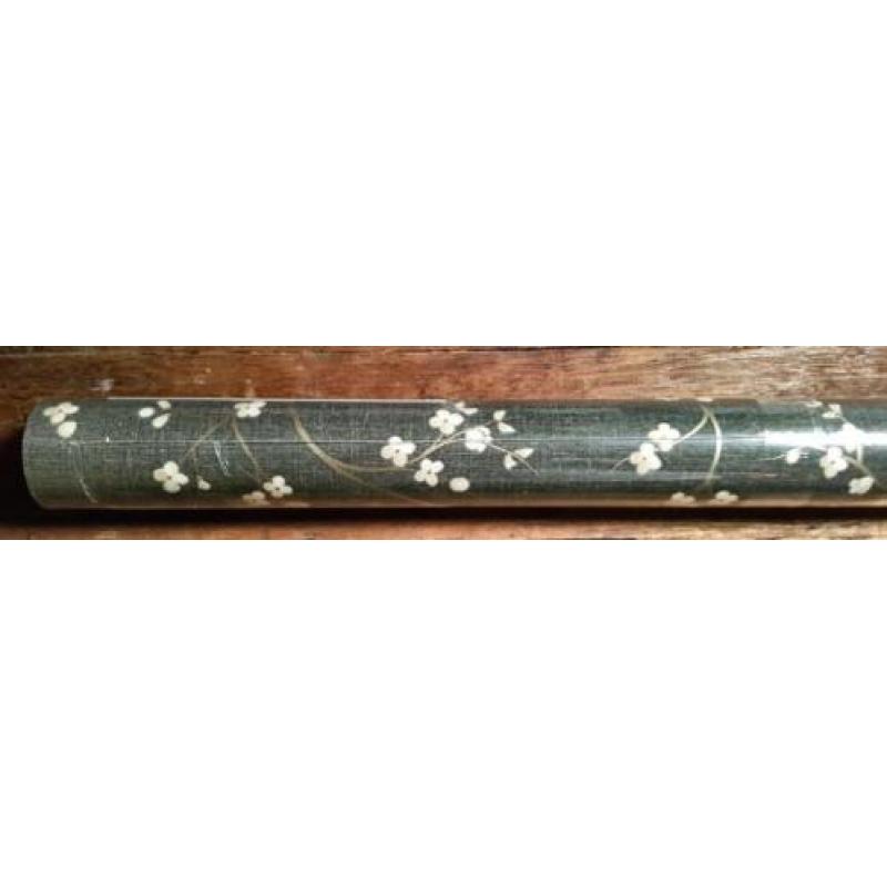 1 rol Graham & Brown behang (bruin met sierlijke bloemetjes