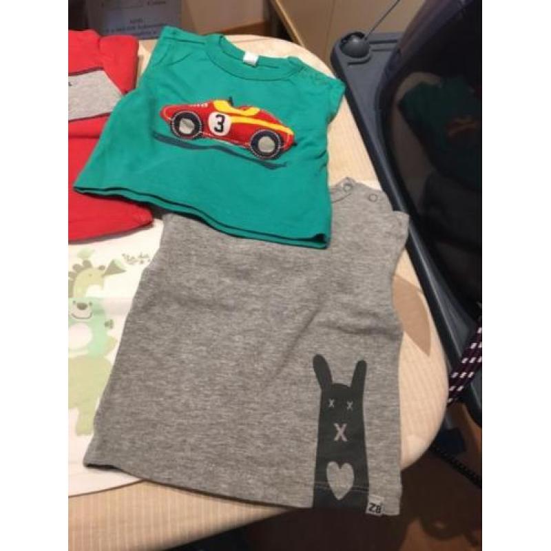 7x longsleeve jongen maat 50-56