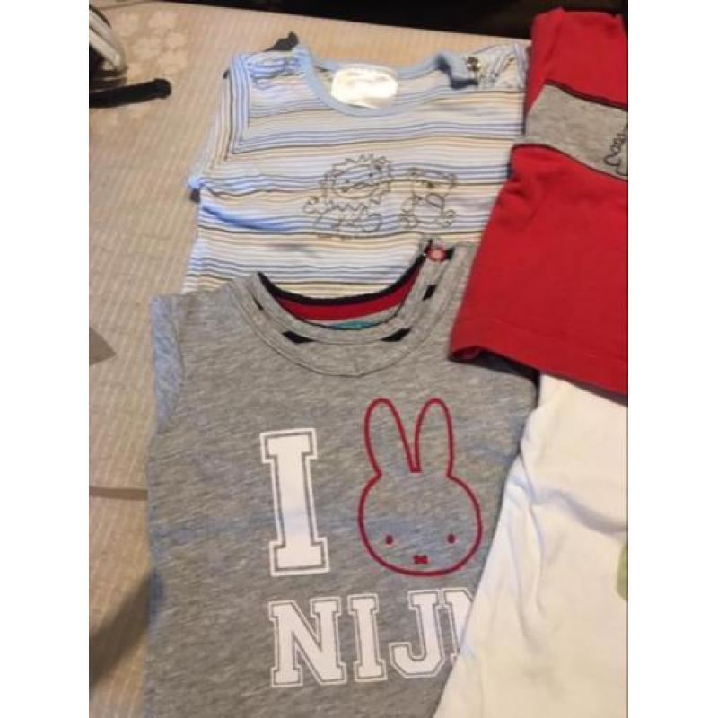 7x longsleeve jongen maat 50-56