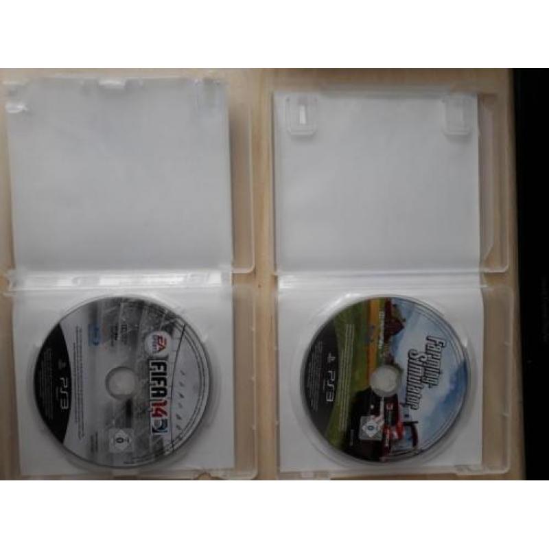 Ps3 slim (500gb) +6spellen en 2 officiële controllers