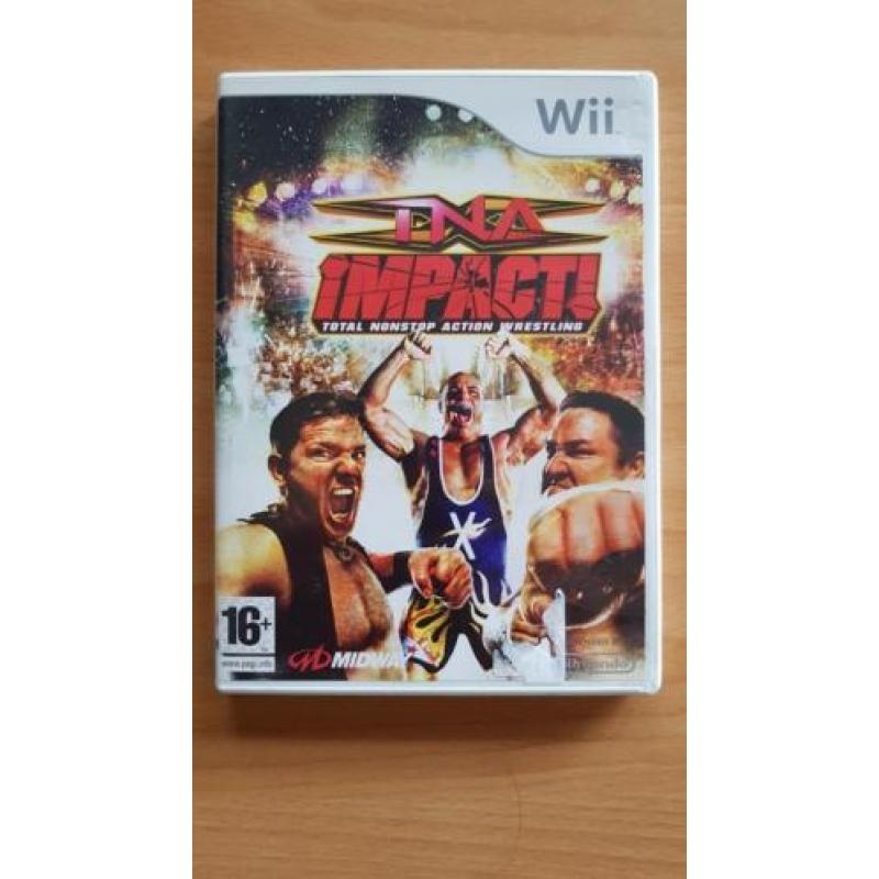 TNA Impact! Wrestling Boekje + Poster Total Nonstop Wii spel