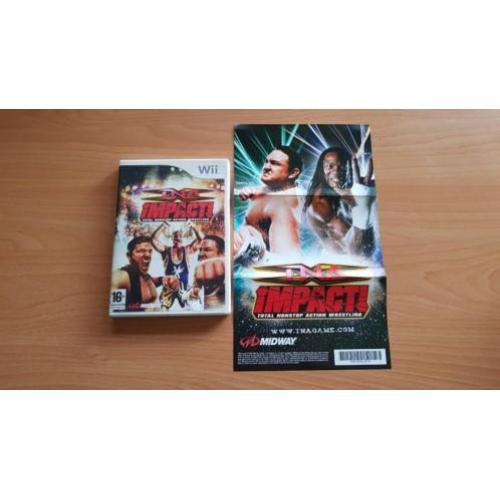 TNA Impact! Wrestling Boekje + Poster Total Nonstop Wii spel