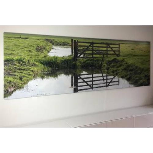 Foto verlijmd achter acrylaat 110x140 cm