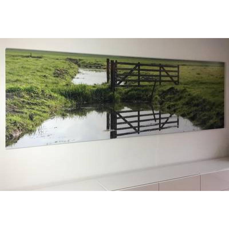Foto verlijmd achter acrylaat 110x140 cm