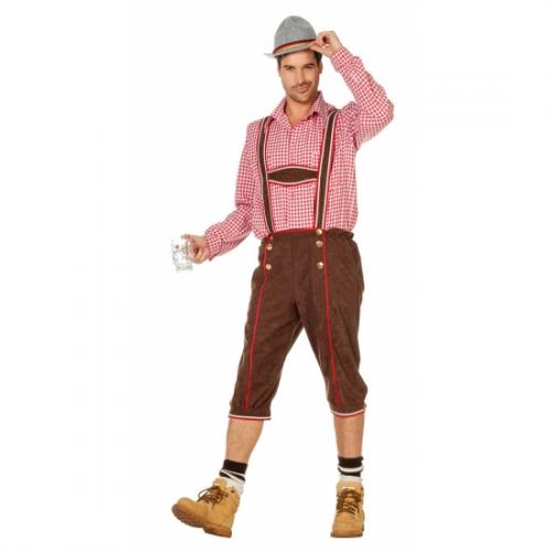 Lederhosen - bruin - heren - Tirolerbroek - Oktoberfest broek - bierfeest - apres ski